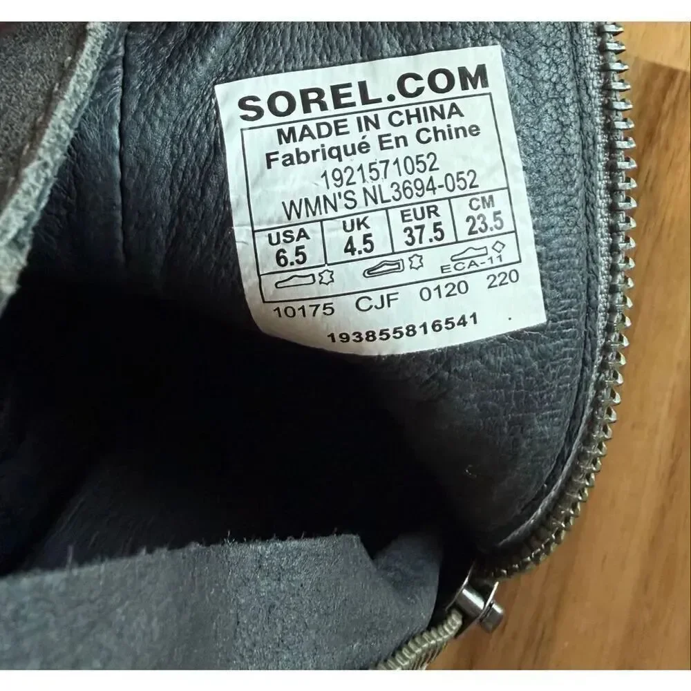 SOREL Blake Duel Zippers Waterproof Leather Platform Boot